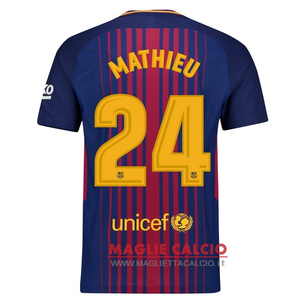 nuova maglietta barcellona 2017-2018 mathieu 24 prima